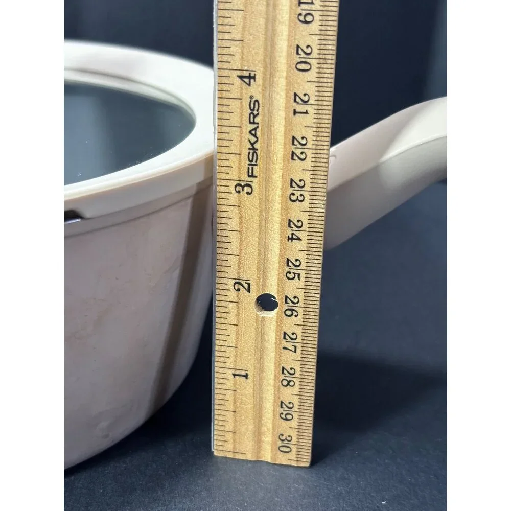 BergHOFF Leo Nonstick 1 1/2 qt Saucepan With Lid Beige Aluminum Cookware